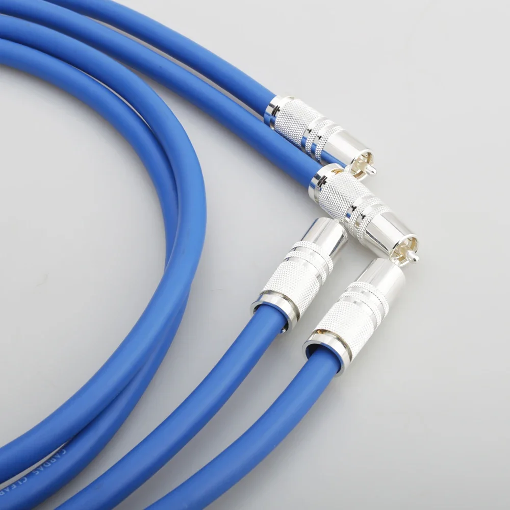 High Quality CARDAS Clear Light HiFi RCA Interconnect Audio Cable With Silver Plated RCA Male Plug,RCA Connector