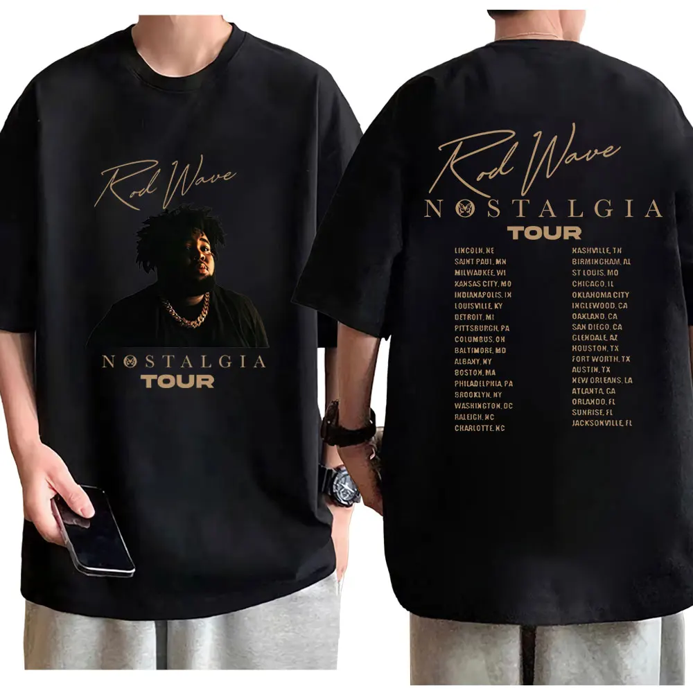 

Rapper Rod Wave Graphic T Shirts Hip Hop Vintage Short Sleeve T-shirt Men's Women's Fashion Casual Oversized T-shirts Streetwear