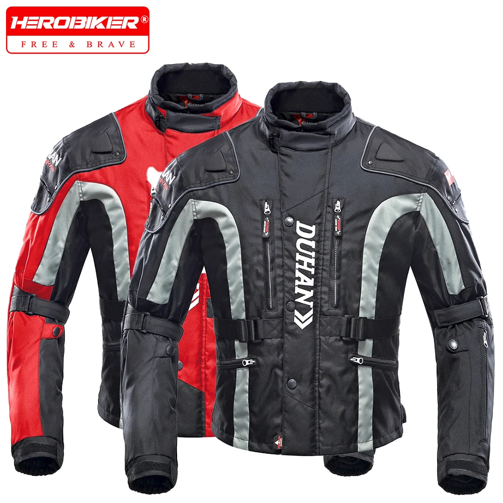 Windproof Winter Warm Motorcycle Jacket  Motocross Jackets Wear-resistant Motorbike Waterproof Anti Fall Road Racing Jacket