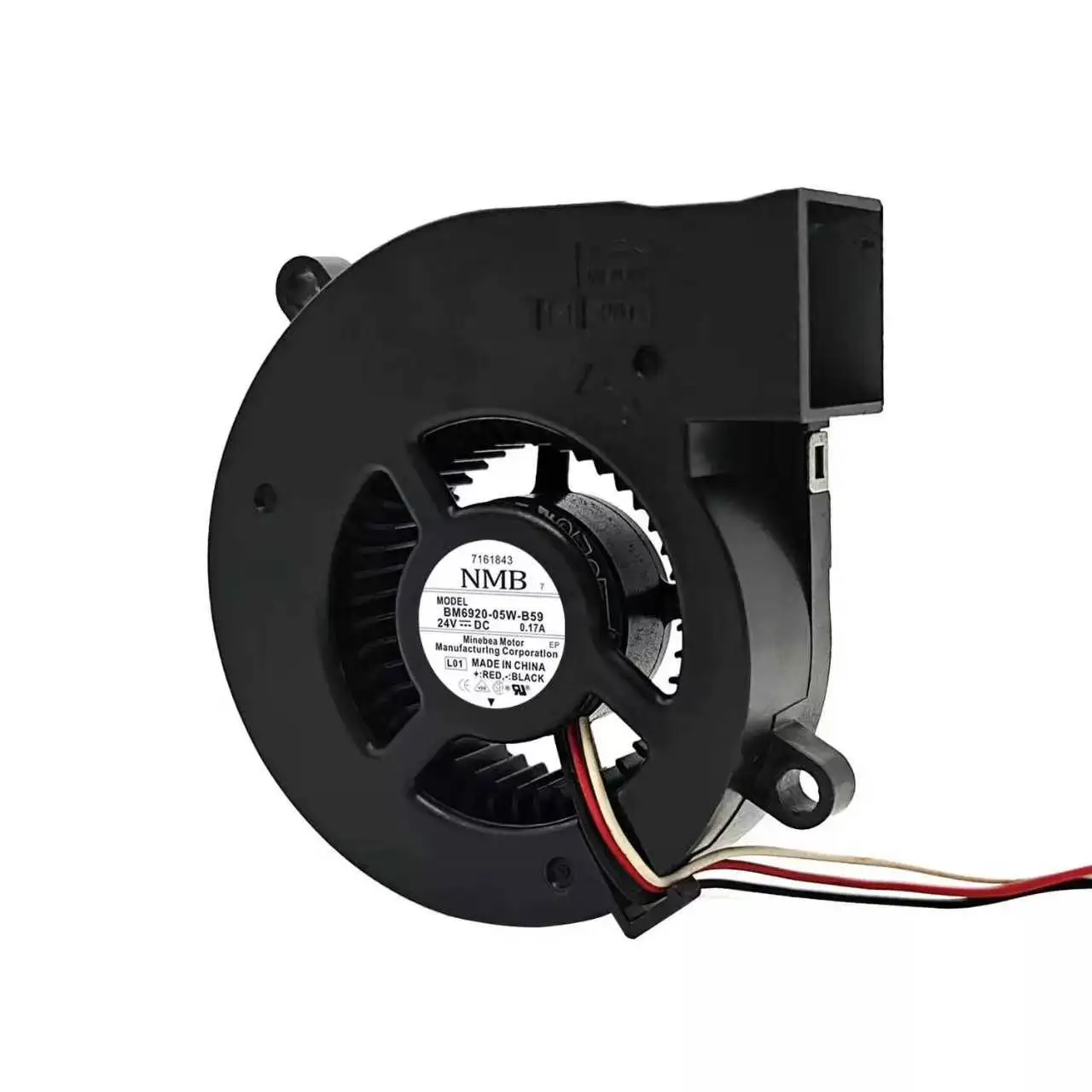 Original For NMB BM6920-05W-B59 DC 24V 0.17A 3-Wire Brushless Centrifugal Blower Fan Projector Server Industrial Exhaust Cooler