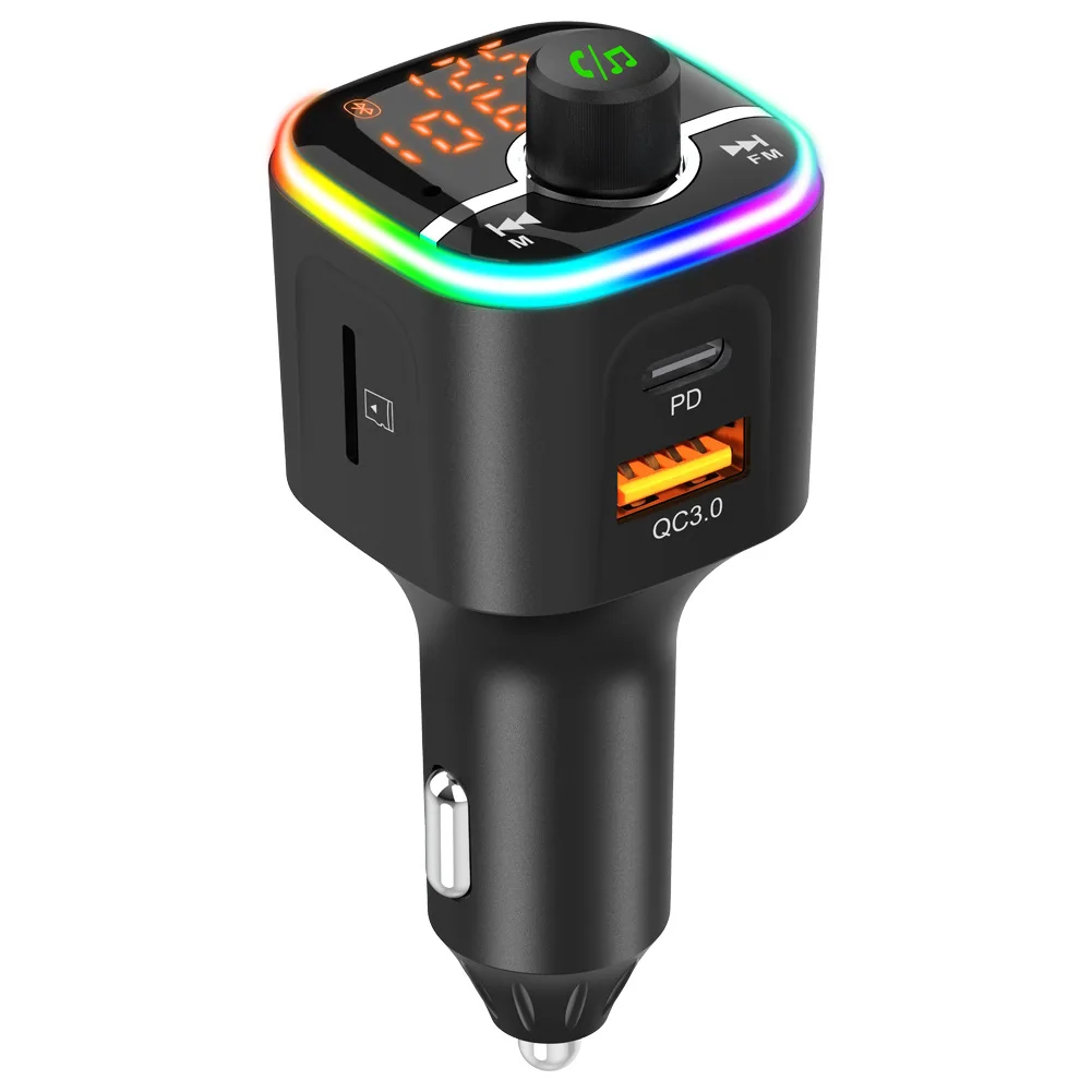 BC68 New PD Charger QC3.0 Fast Charging Car Bluetooth MP3 Voltage Detection Card and U Disk To Play MP3
