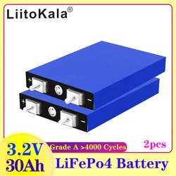 2 sztuk LiitoKala 3.2V 32Ah Lifepo4 baterie 4S 12.8V 30ah akumulator litowo-żelazowo-fosforanowy Pack Solar motocykl pojazd elektryczny