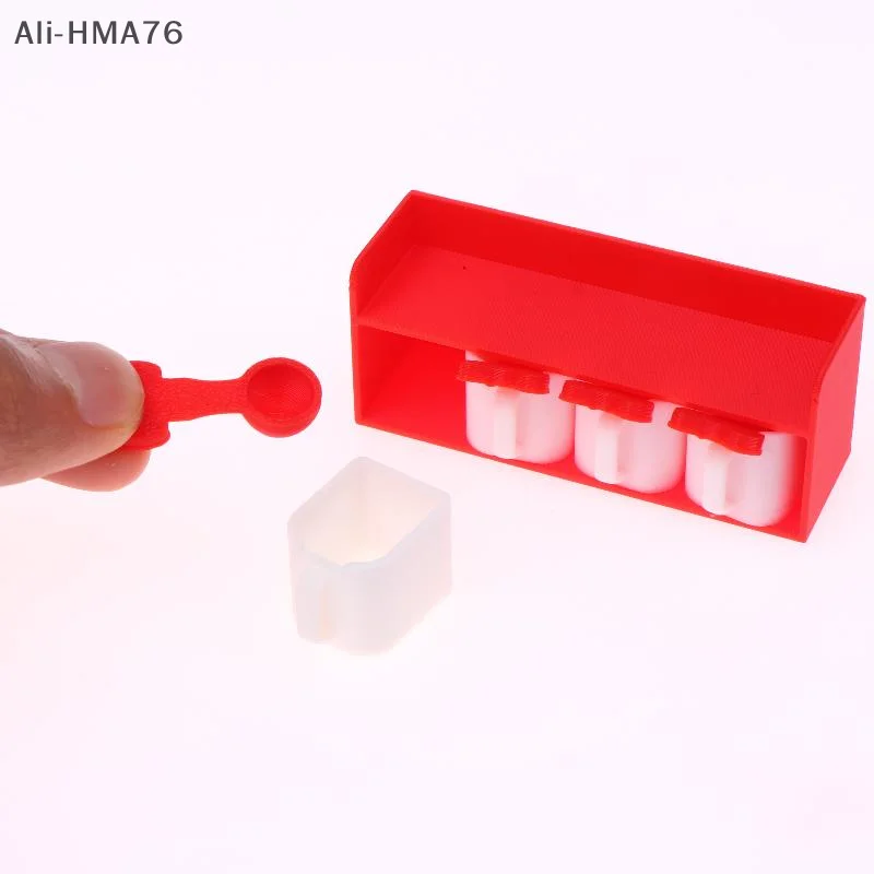 

(YY)1 Set 2025 New 1/12 Dollhouse Miniature Accessories Kitchen Seasoning Jar Toy for Children Pretend Play Dollhouse Decoration