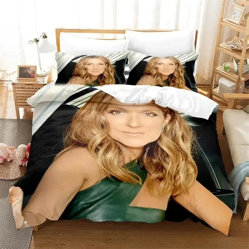 

3D Print Celine Dion 3D NEW Duvet Cover Pillowcase Bedding Set Adult Boy Girl Bedroom Decoration Children Single Double Large