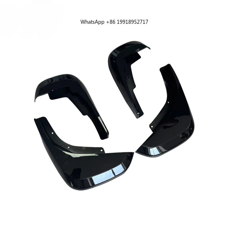 

High Quality PP Plastic Base Version Mudflap Set for Defender 90 110 Front Rear Mudflaps Gloss Black Car Fenders Mudguards JJ313