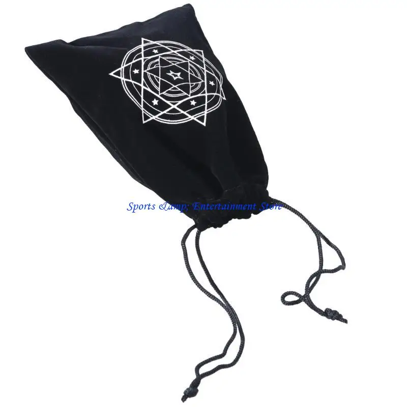 G7NF Drawstrings Bag Flannel Bag for Christmas Gift Jewelry, Watch Small Item