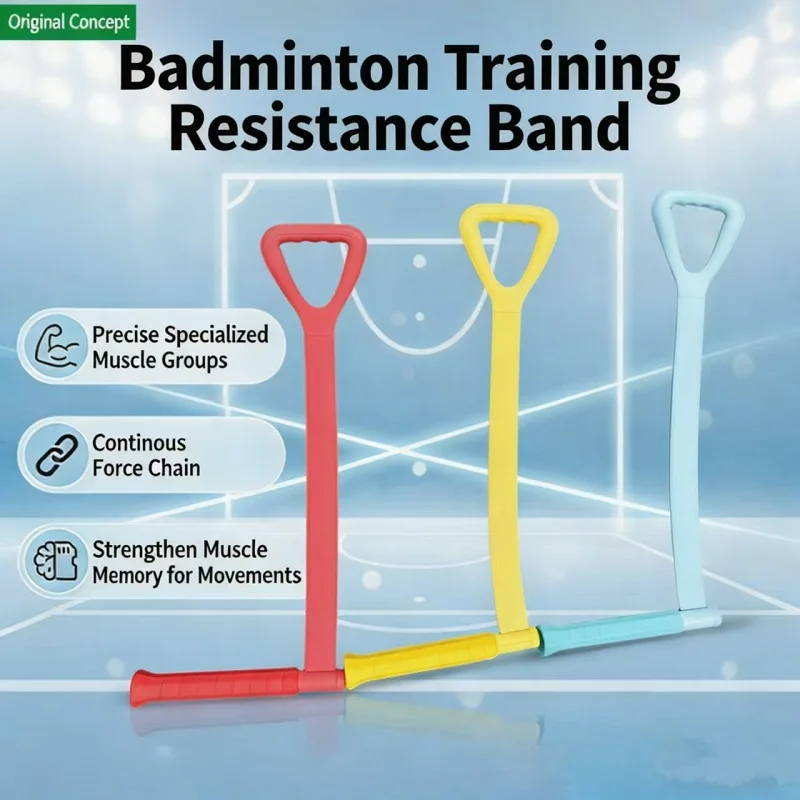Badminton-Trainings-Widerstandsband, Schwungkraft-Korrektor-Trainer, Arm- und Handgelenk-Kontrolltrainer für Freihau- und Smash-Training