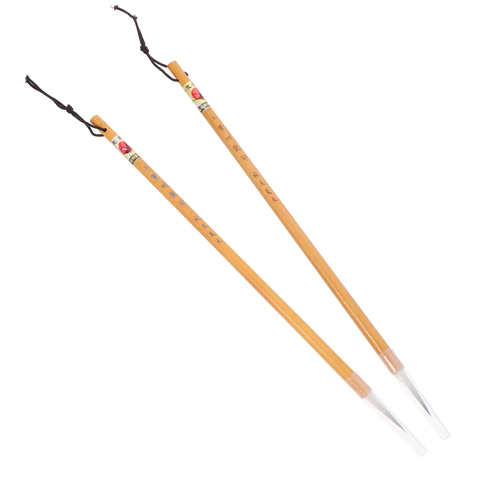 2Pcs Art Delineating Brush Fine Material Ergonomic Design for Pottery Painting DIY Craft Projects Multi-Function Watercolor