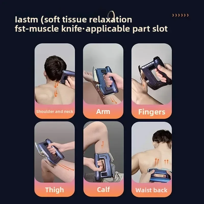 Fascia knife electric heating micro-current physiotherapy release tool