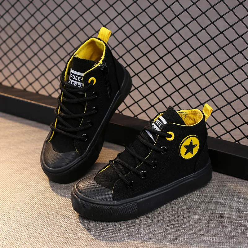 أحذية للأطفال من القماش ، قمة عالية ، قاع مسطح ، كاجوال ، جري ، خارجي ، سباق ، أولاد ، بنات ، أطفال ، يمكن ارتداؤها ، ربيع ، خريف