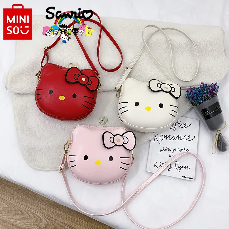 

Hello Kitty 2024 New Women's Phone Bag Fashion High Quality Children's Crossbody Bag Cartoon Large Capacity Mini Storage Bag
