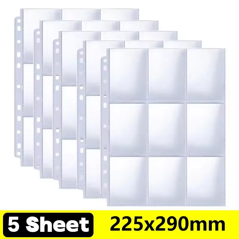 A4 9-Pocket Double-Sided Card Binder Pages image