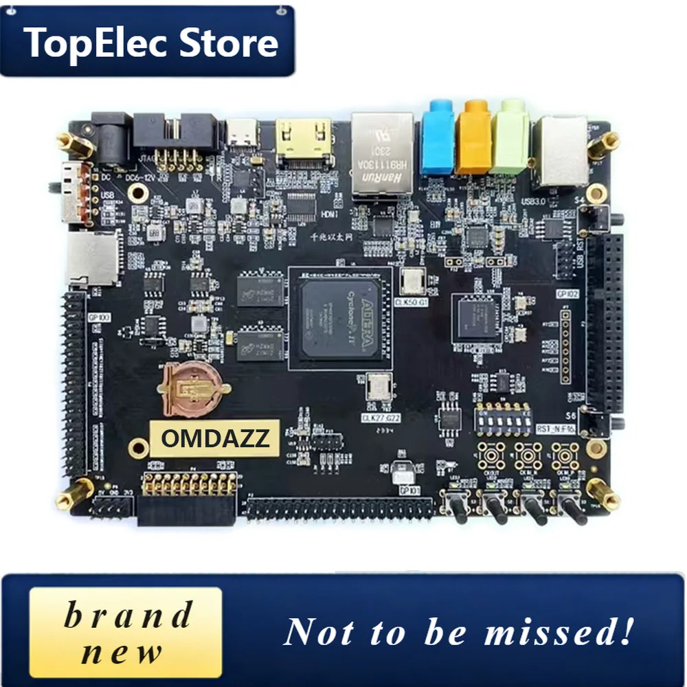 TopElec Advanced FPGA Development Board For Altera CycloneIV EP4CE30 Model, All-in-One DIY Kit With DDR2, USB 3.0, GbE, Audio