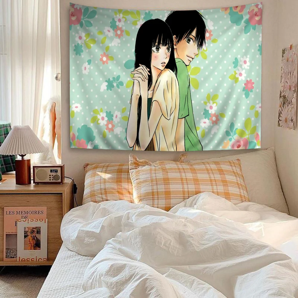 Kimi Ni Todoke Hanging Bohemian Tapestry Hanging Tarot Hippie Wall Rugs Dorm Japanese Tapestry