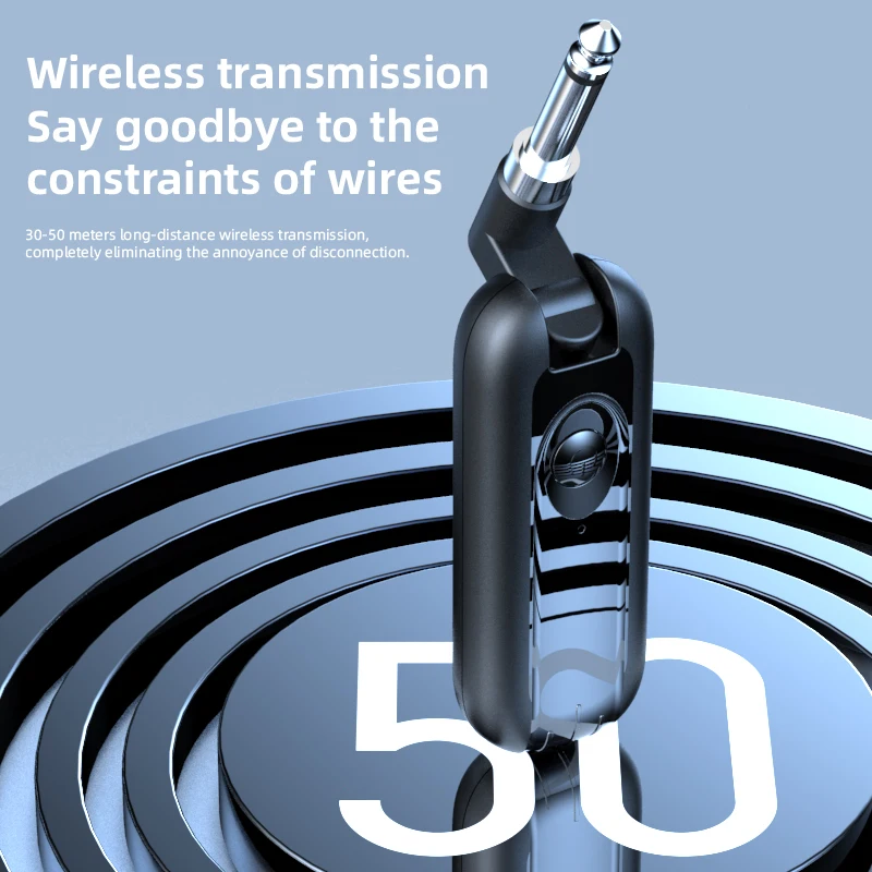 2.4GHz Wireless Guitar System High-Quality Sound & For Instant Pairing Guitar Wireless Transmission System Audio Transceiver