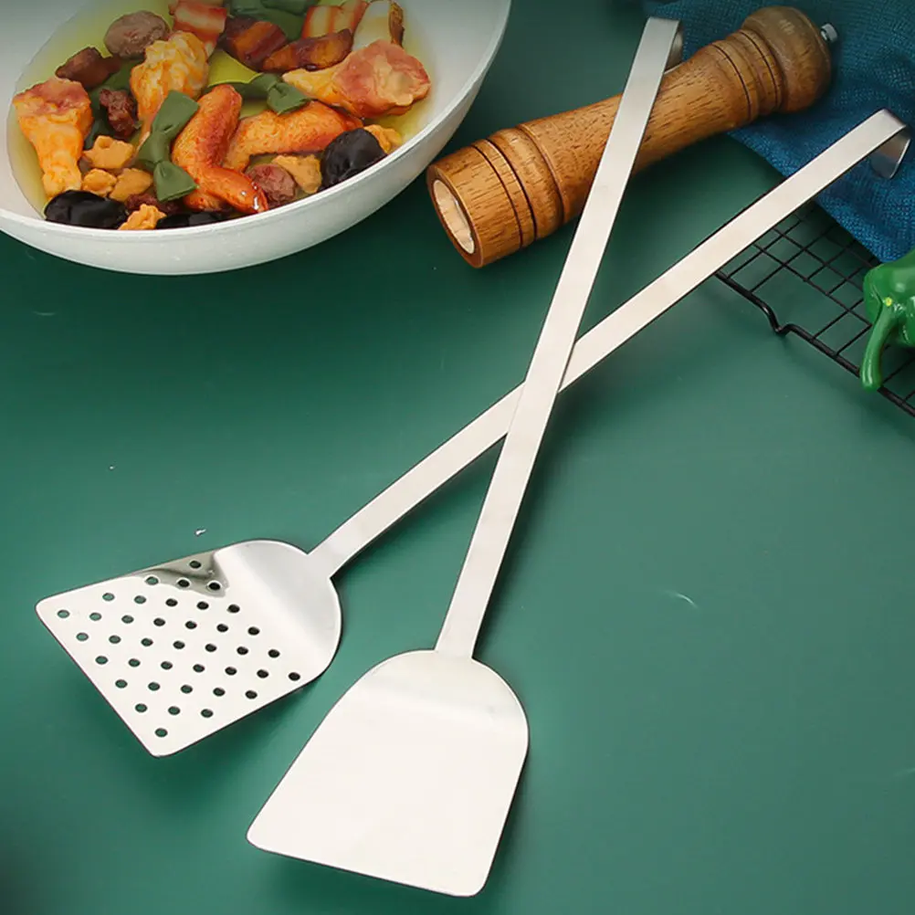 

Premium Stainless Steel Steak Spatula Ergonomic Handle Non Stick Frying Spatula for Kitchen Restaurant Hotel Home Cooking