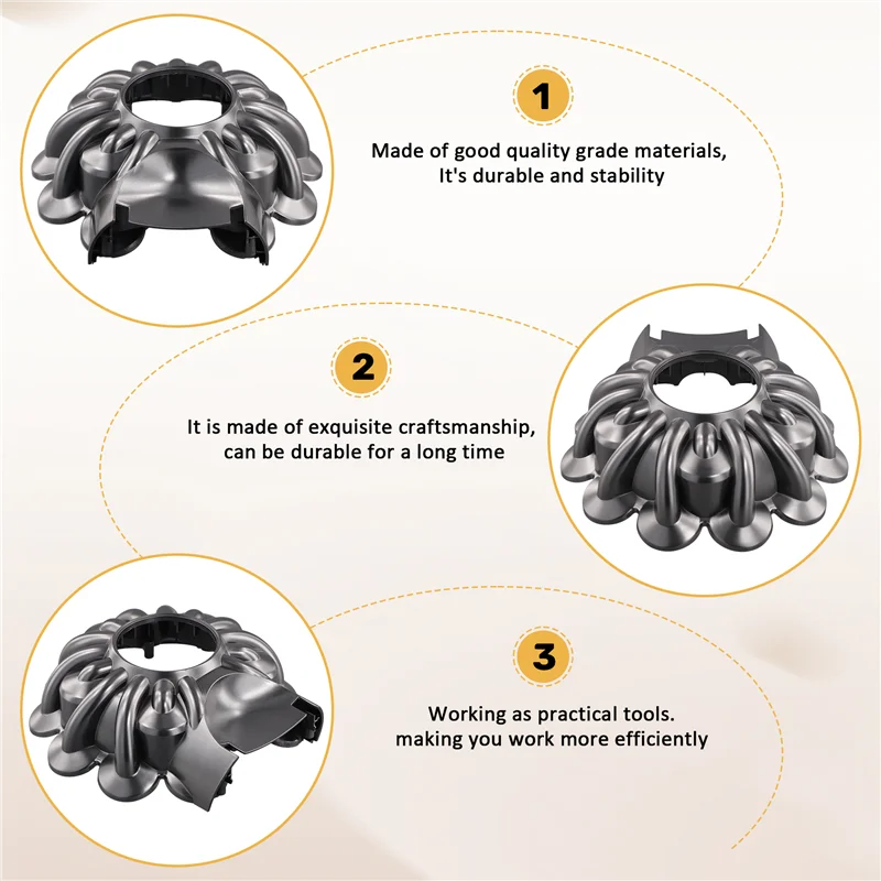 ABZA-蓋交換用 Dyson V7 V8 コードレス掃除機、Dyson V8 パーツ、ユニバーサル サイクロン カバー、吸引力を復元