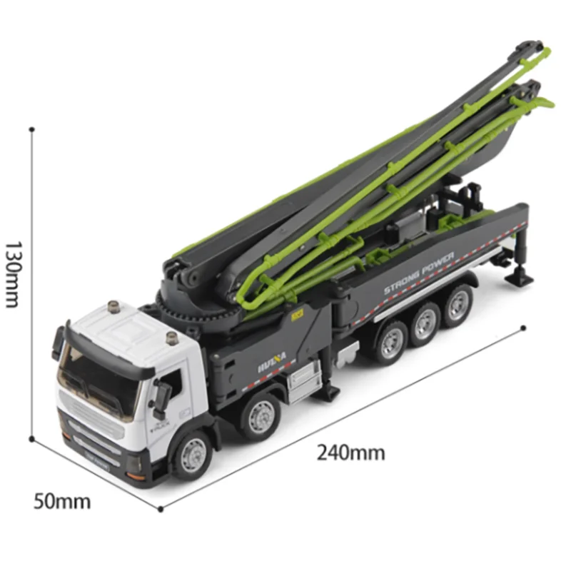 Super Large Alloy Concrete Pump Truck Model Children\'s Simulation Cement Transport Truck Toy Boy Engineering Car