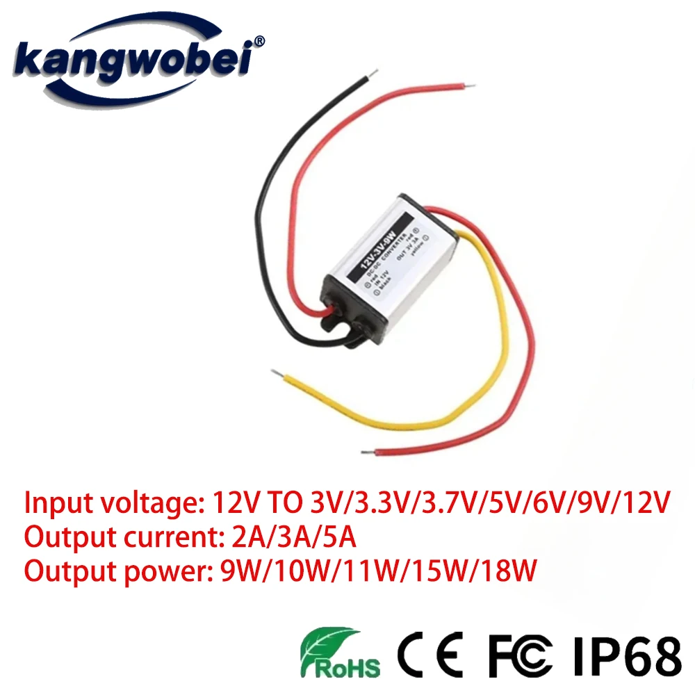 12V24V To 3V 3.3V 3.7V 4.2V 5V 6V 7.5V 9V 12V Power Supply Voltage Converter Buck Step-Down Module DC To DC Converter For Car