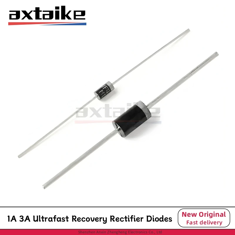 

20PCS UF4001 UF4004 UF4007 UF5401 UF5404 UF5408 DO41 DO27 DO201AD 1A 3A 50V 100V 400V 1000V Ultrafast Recovery Rectifier Diodes