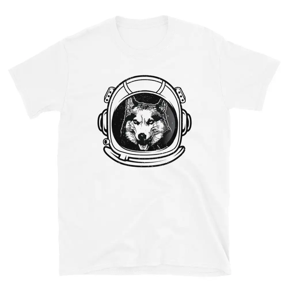 Funny Astronaut Siberian Husky T Shirt Dog Lover Pet Owner S Cute Huskies Outerspace Cosmos Outer Space Wolf