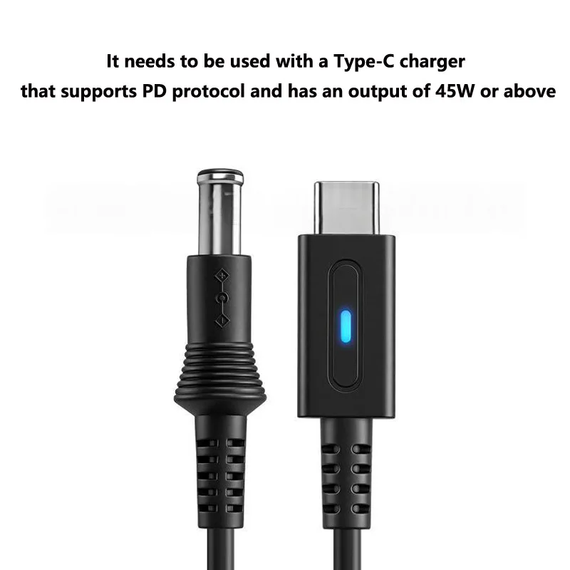 1.8m Type-C Charging Cable for SFC Game Console PD Power Charger Charging Black Cable