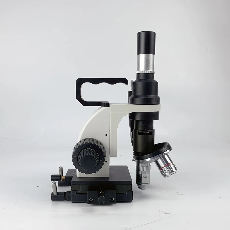 Albenth 40X-400X Hand Held Portable Metallurgical Microscope With Plan achromatic Metallurgical objective Adjustable LED Light