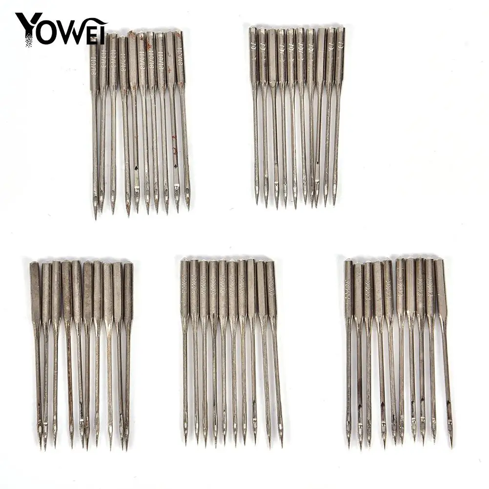 50pc Mix Size Singer Needles Sewing Needle Domestic Sewing Needle Multifunctional Electric Sewing Machine Titanium Plated Needle