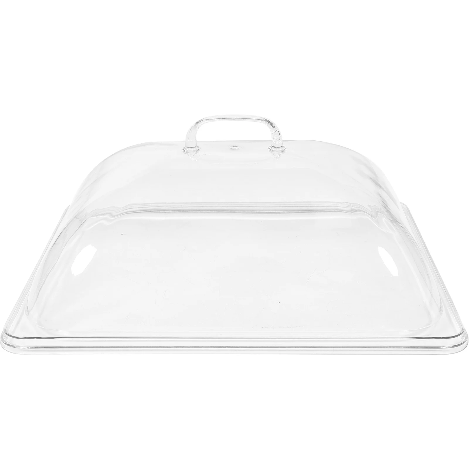 

Clear Plastic Cake Dome Food Preservation Cover Easy to Hold Clean with Small Handle Suitable for Dessert Fruit Plate