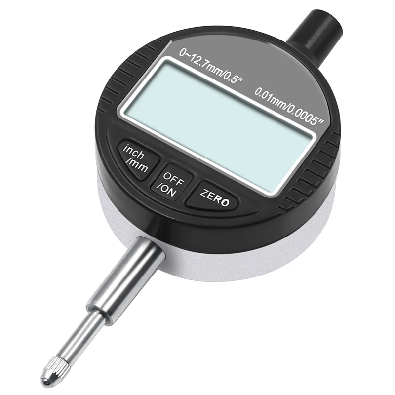 Imagem -05 - Micrômetro Eletrônico Digital Micrômetro à Prova de Óleo 0.001 mm Metric Polegada 012.7 mm 0.5 Precision Dial Indicator Gauge Meter Ip54