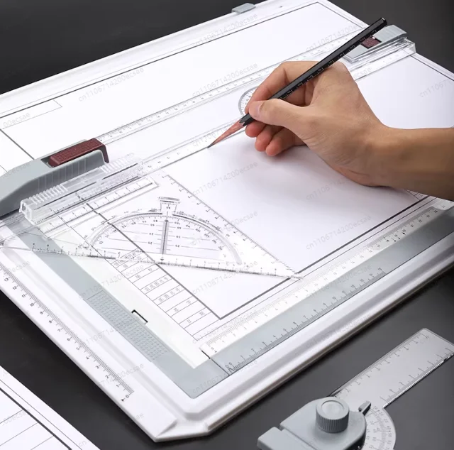 

Нейтральная чертежная доска A3/A4, Т-образный угольник, набор механических чертежных инструментов, архитектурная чертежная доска для профессиональных инженеров