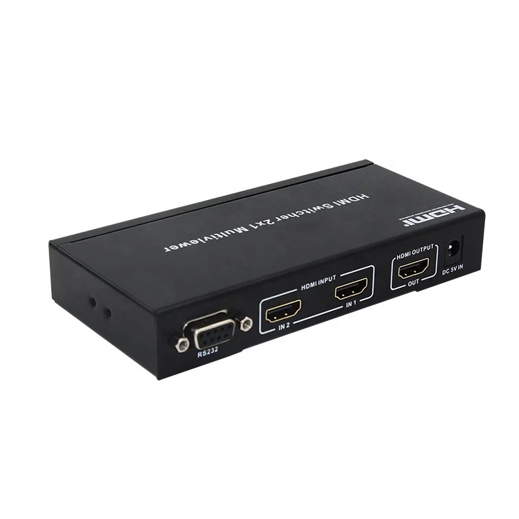 HDMI 1080p , HDCP 1.2 Video Switcher 2x1 Multi-Viewer With PIP