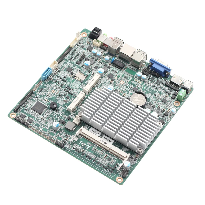 Mini Itx Motherboard With Cpu J1900 Processor Hdmi+vga Lvds/edp Display Ddr3 Ram Lan Usb Msata Ssd Mpcie Slot