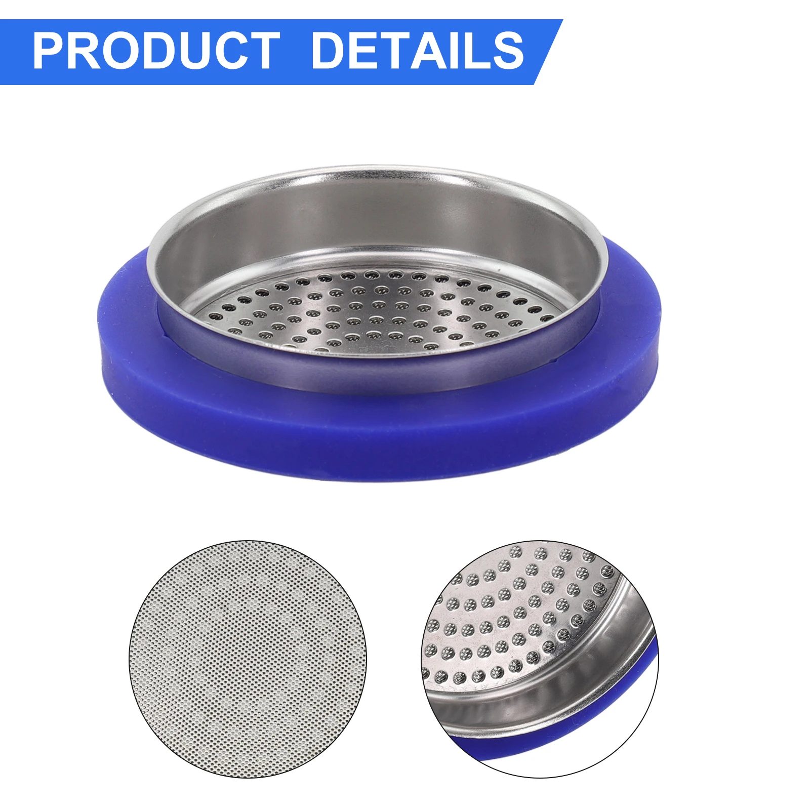 Gasket Seal Filter Screen Home Office Stainless Steel Disperse Water Evenly Lock-in Position Silicone Group Head