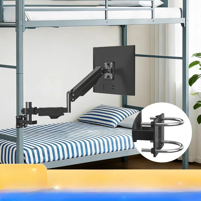 Monitor bracket, robotic arm, hoop type wall mount clip, no punching installation screen