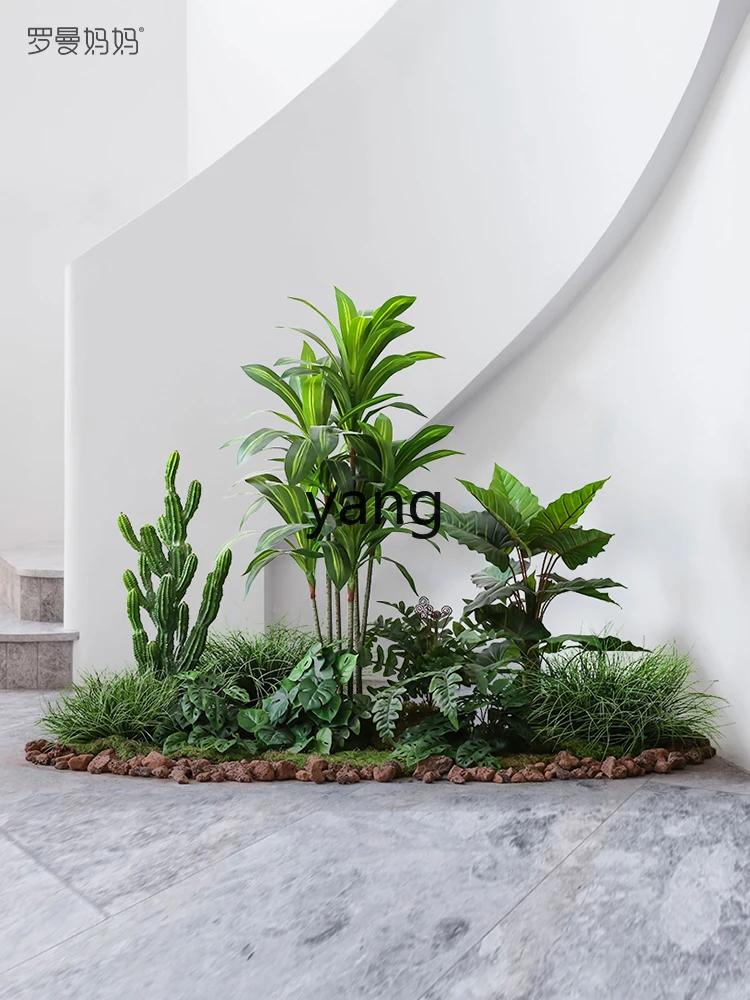CLX Simulation Green Plant Landscape Common Nandina Plant Landscape Brazil Wood Fake Trees Bonsai Package