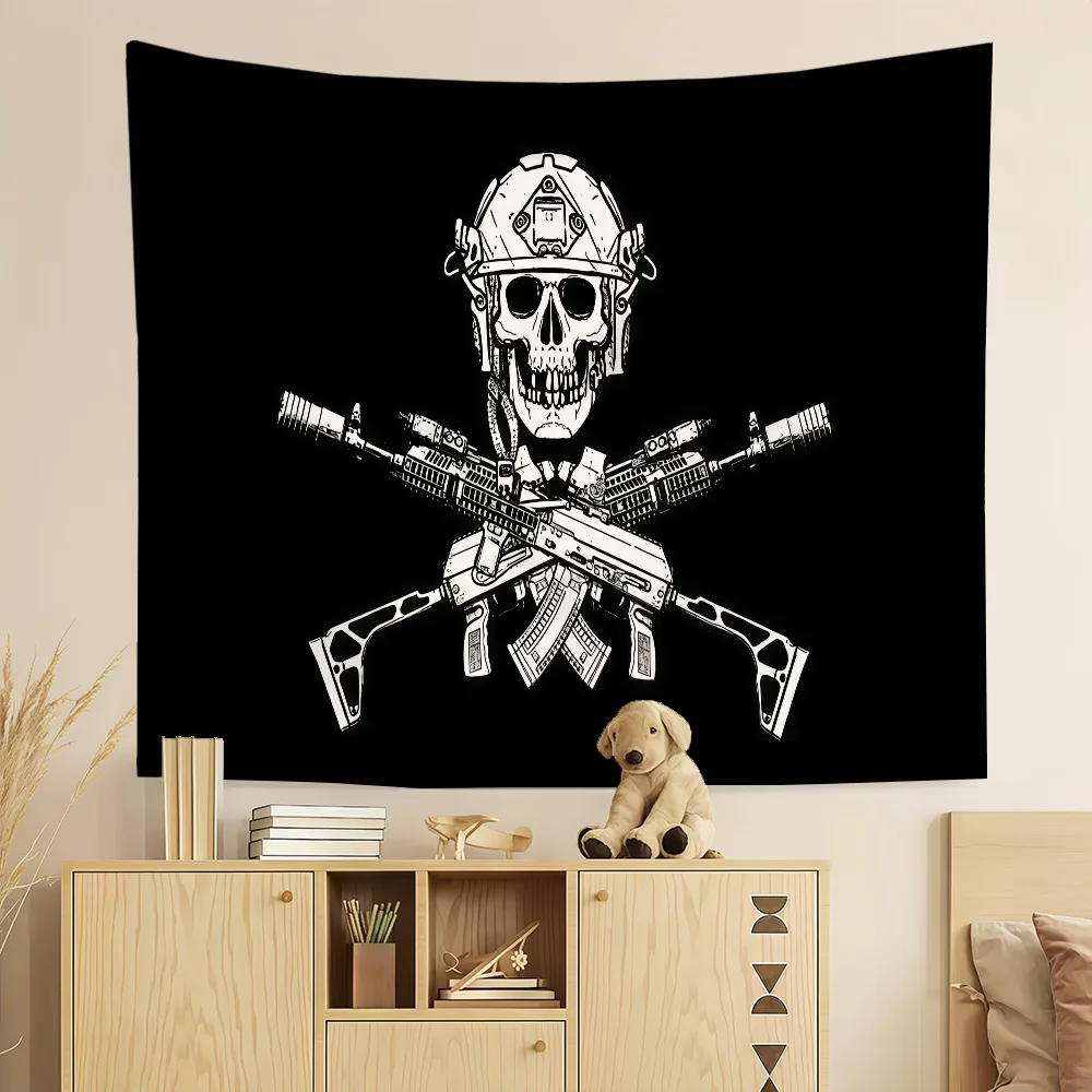 Roger Russian Flag Room Decoration Wall Tapestry Hanging Aesthetic Bedrooms Advertising Banner