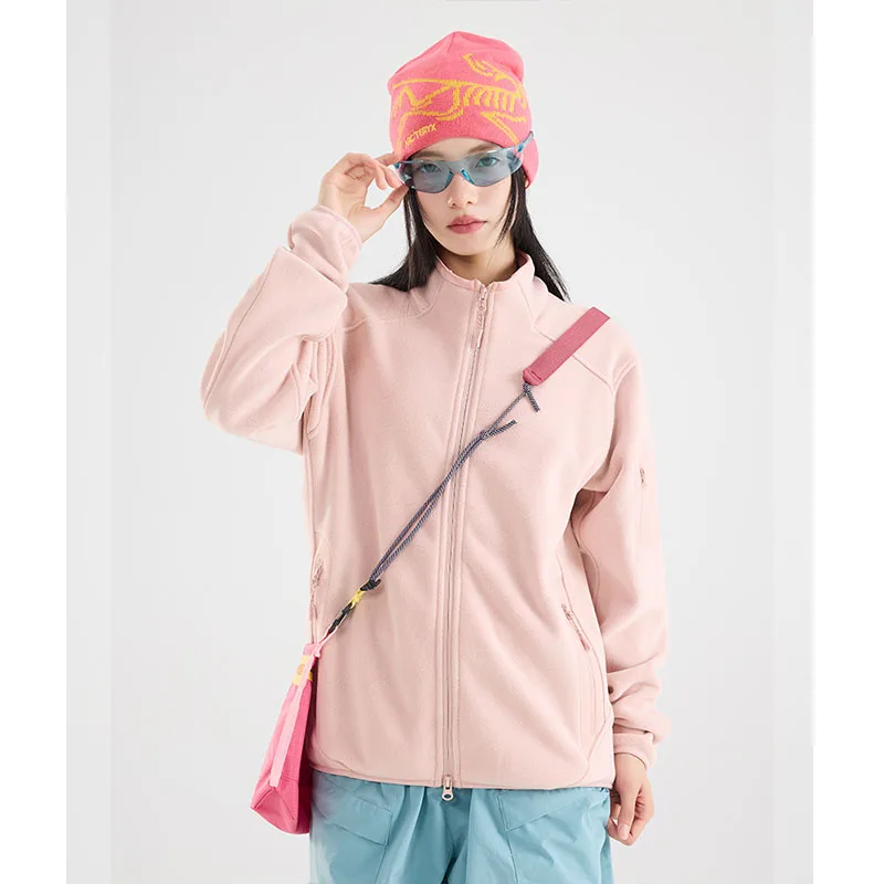 

New Men Women Polar Fleece Jacket, Spring Autumn Warm Fleece Liner, Outdoor Windproof Inner Coat for Hiking Camping