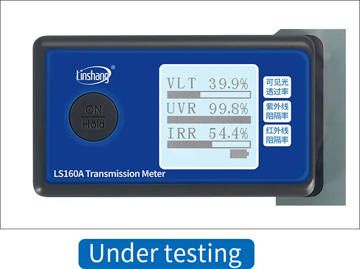 Compteur de transmission de film solaire portable pour fenêtre, testeur de transmission de lumière UV IR, trois fonctions dans un appareil