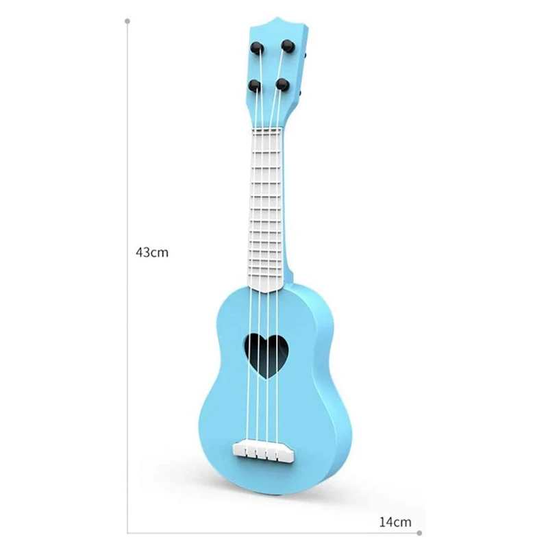 Ukulele Toy Ukulele for Beginners Ukulele Guitar for Kids Educational Musical Instrument Toy Mini Cute Ukulele,Blue