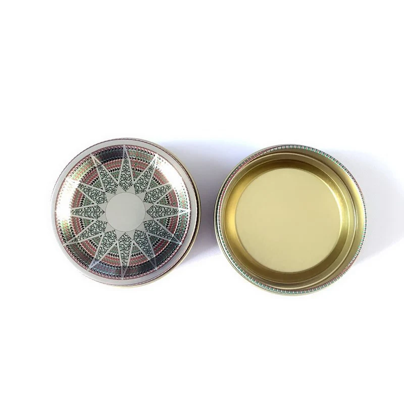 1PC Saffron Tin Box For 1G Saffron Packing Tin Box Window Metal Empty Storage Box Refillable Bottle Screw Top Cosmetic Storage