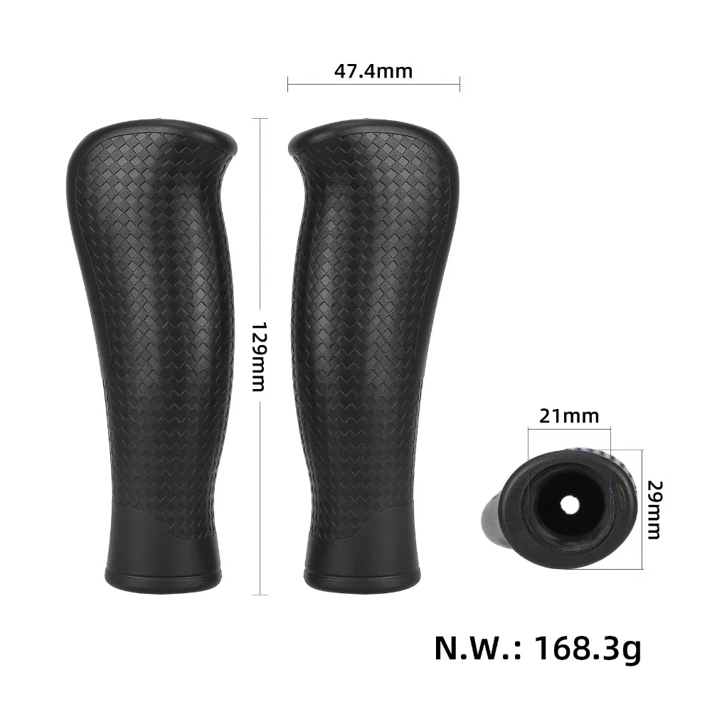 For Kukirin G2G3 Pro Non-Slip Silicone Handle Grips Electric Scooters Handle Grips Plastic Black Scooter Accessories