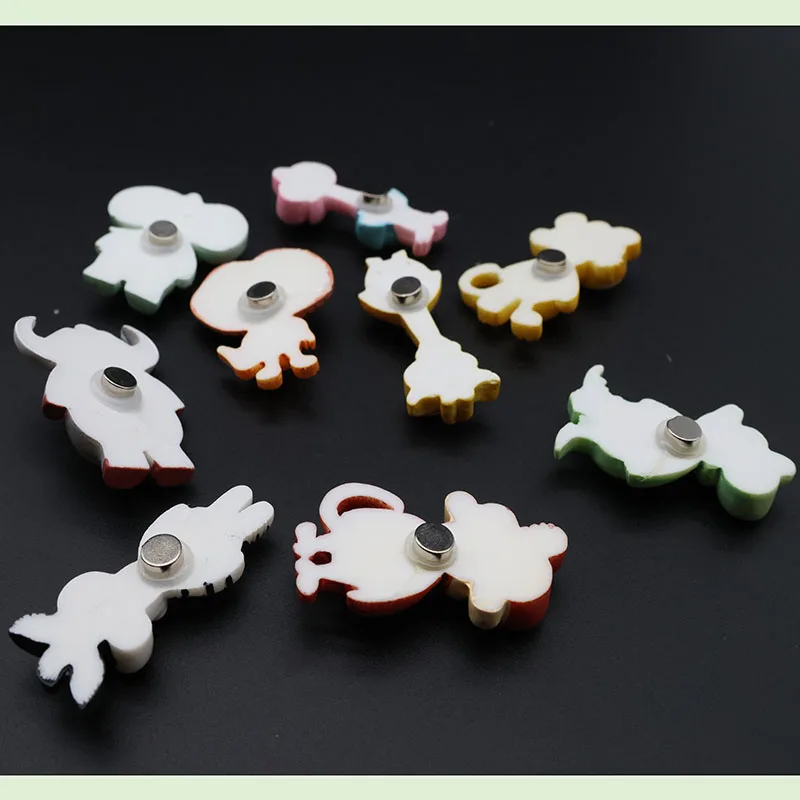 Animal Market Fridge Magnet Wild Forest Animal Party Lion Giraffe Flamingo Elephant Cow Zebra Monkey Strong Magnetic Sticker