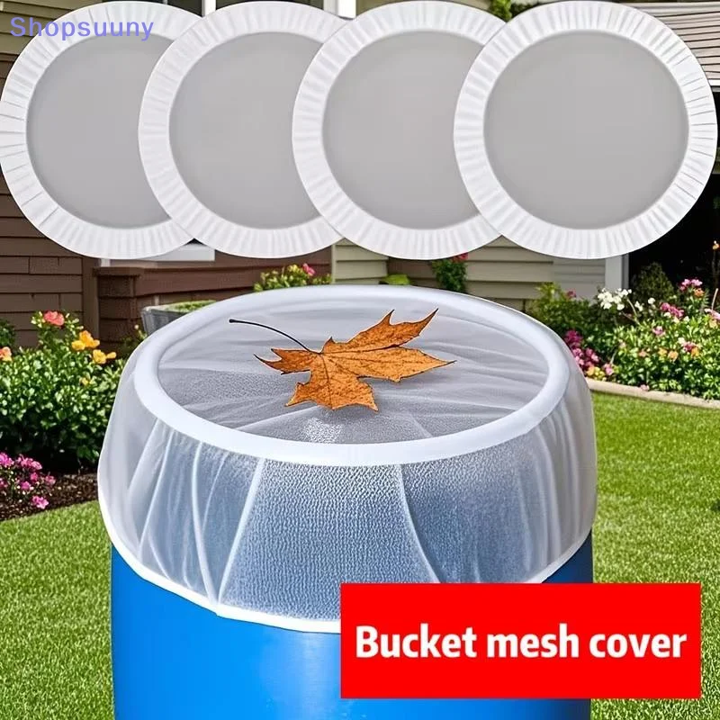 [SU]Outdoor Mesh Cover Netting For Rain Barrels Water Collection Buckets Cover Water Tank Protection Garden Supplies[SU]