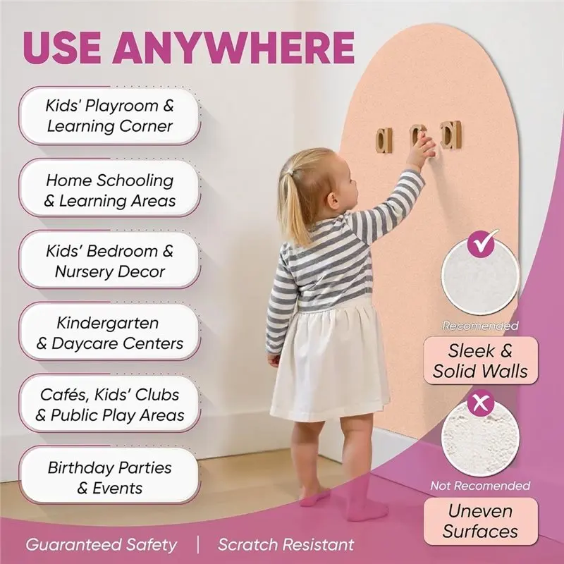 WORTHOWN-1 Set Magnetic Wall Stickers Magnetic Blackboard For Walls Magnetic Wall Stickers Magnetic Wall Panel