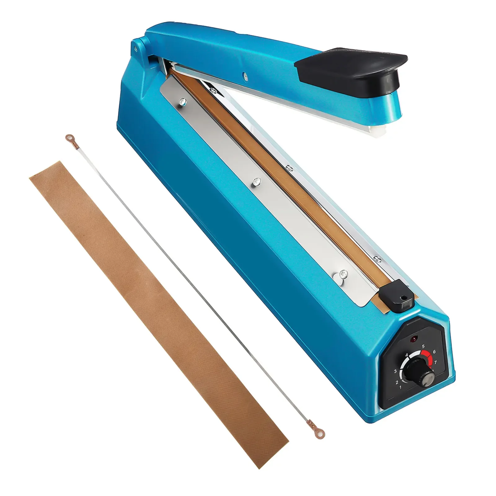 Power Tool Parts Machine Impulse Sealer Manual High Temperature Cloth Heat Wire Element Strip Sealing Machine 200-400mm