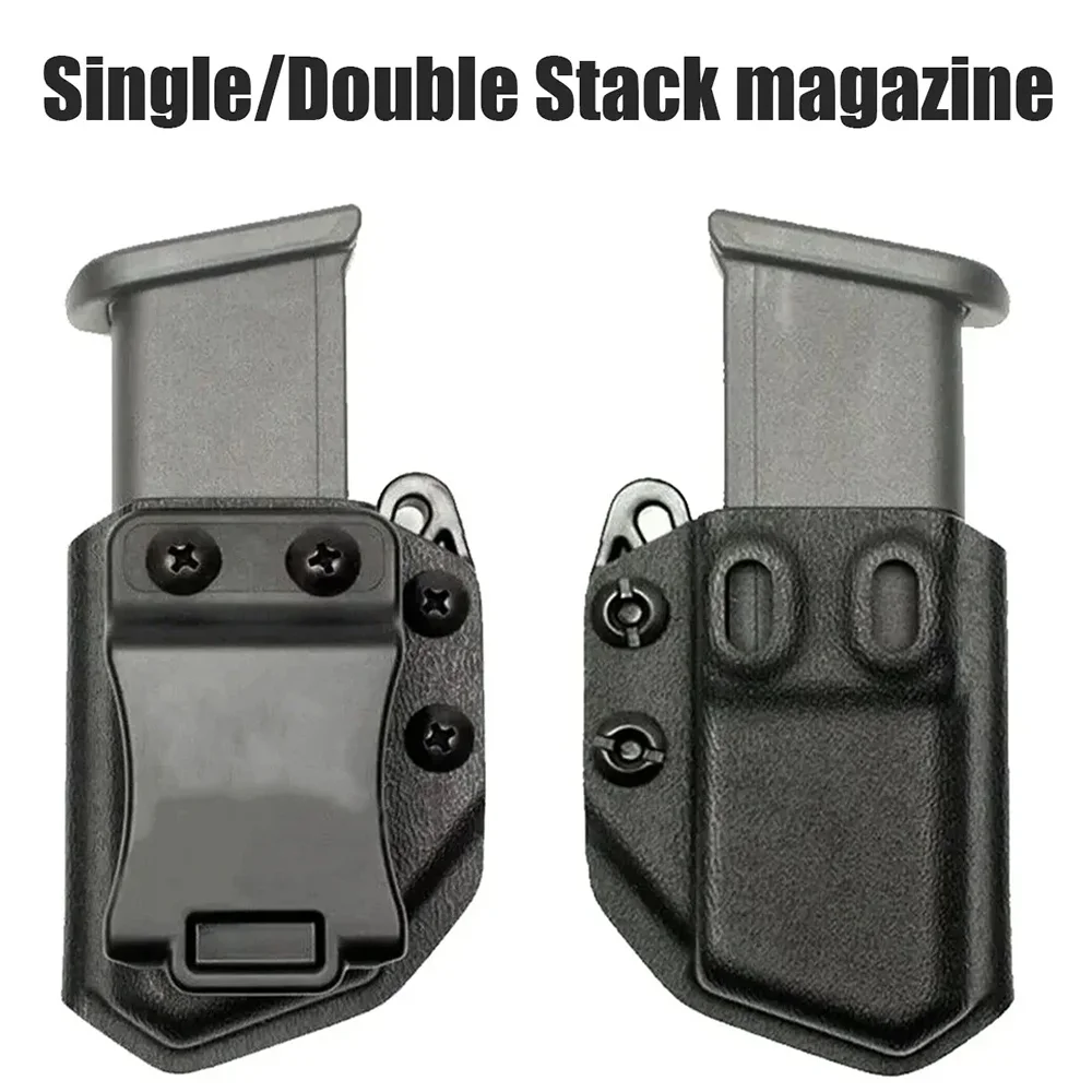 Tactical IWB/OWB Gun Holster Belt Clip Pistol Magazine Pouch 9mm Concealed Carry Mags Single/Double Stack Glock Accessories