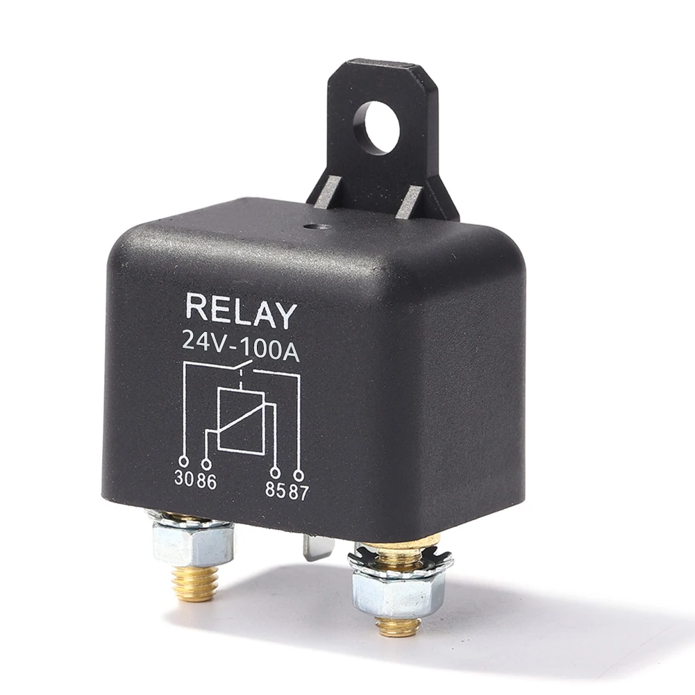 24V 100A/120A/200A Starting Relay 2.4W Heavy Current Start Relay Continuous Type Car Truck Motor Relay 4 Pin Car Relay