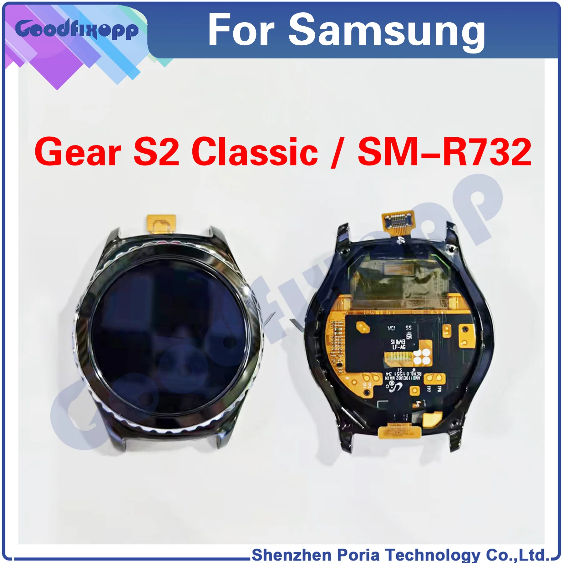 

For Samsung Gear S2 Classic R732 SM-R732 LCD Display Touch Screen Digitizer Assembly Repair Parts Replacement