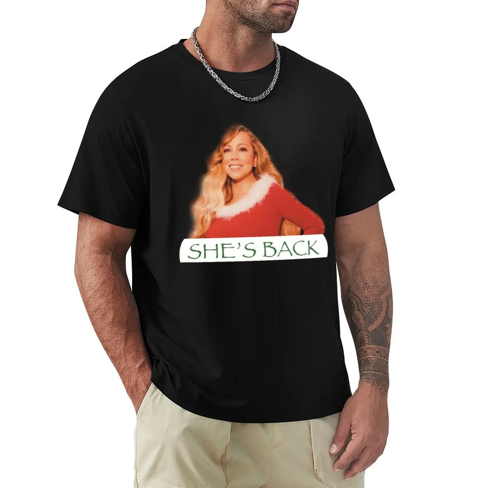 All I Want For Christmas is You T-Shirt Big Size Short Sleeve Casual Top